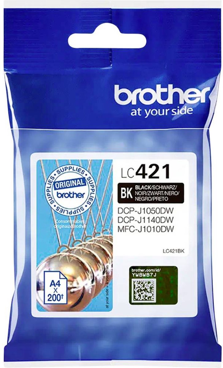 Brother - Cartucho De Tinta Original LC421BK Negro - Zwart