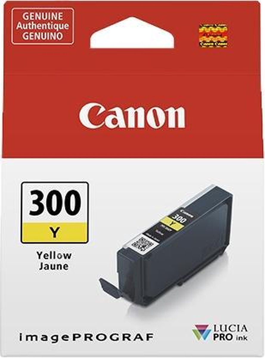 Canon - Cartucho De Tinta PFI-300 Y Amarillo (4196C001) - Geel