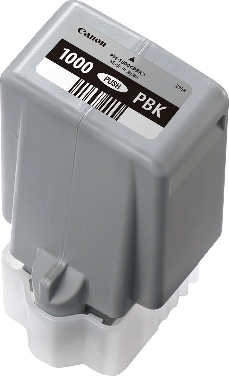 Canon - Cartucho De Tinta Original PFI-1000 PBK Negro Fotográfico (0546C001) - Zwart
