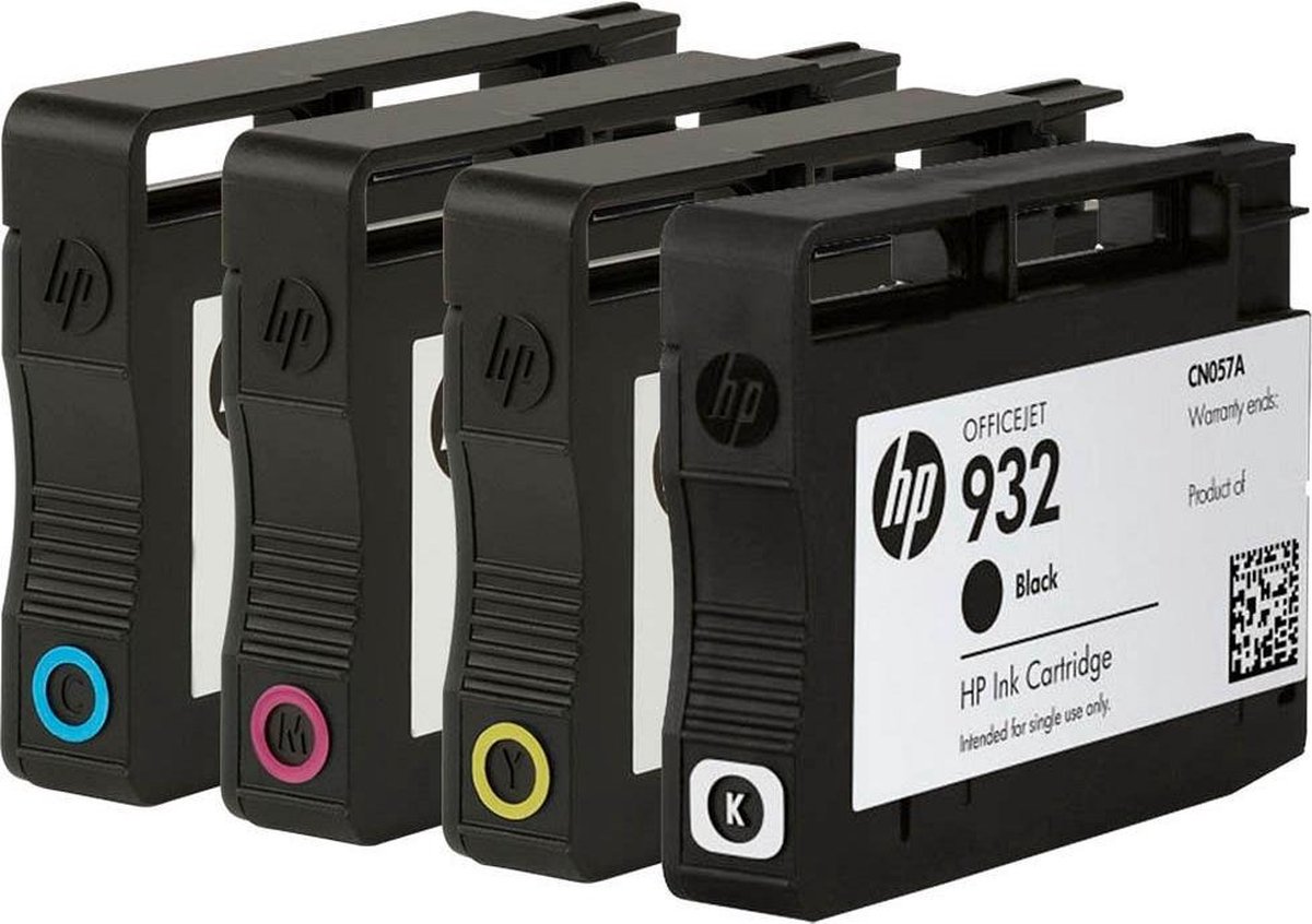 HP - Pack De 4 Cartuchos De Tinta Original 932 Negro Y 933 Cian//amarillo (6ZC71AE) - Magenta