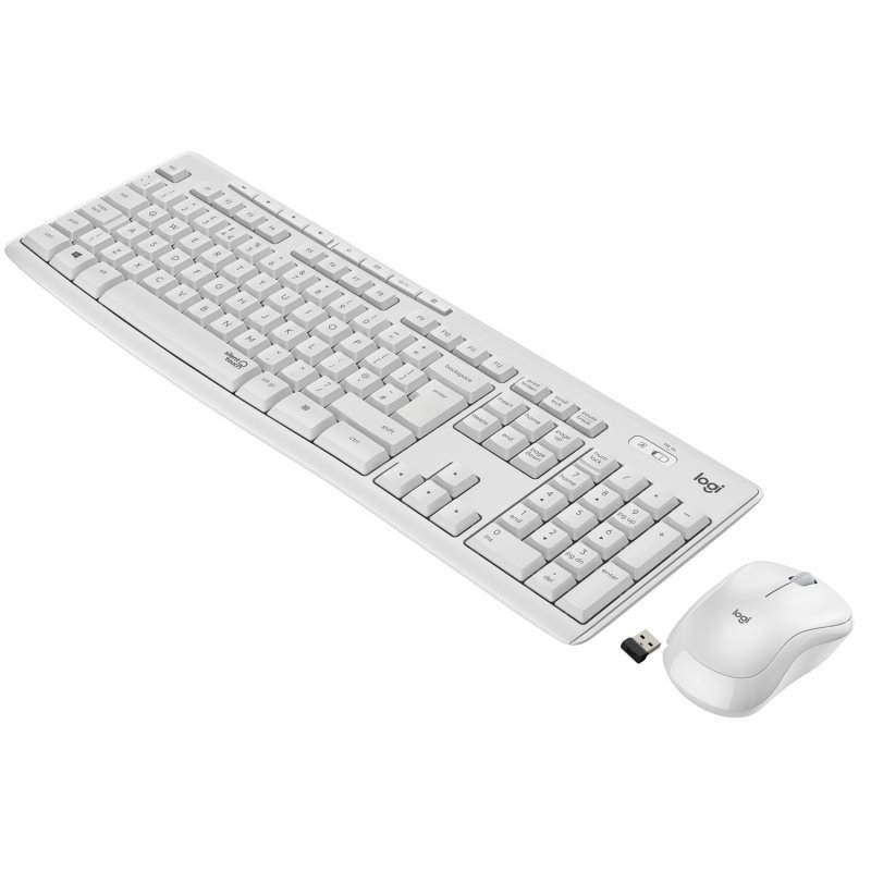 Logitech - Combo De Teclado + Ratón Inalámbricos MK295 Blanco