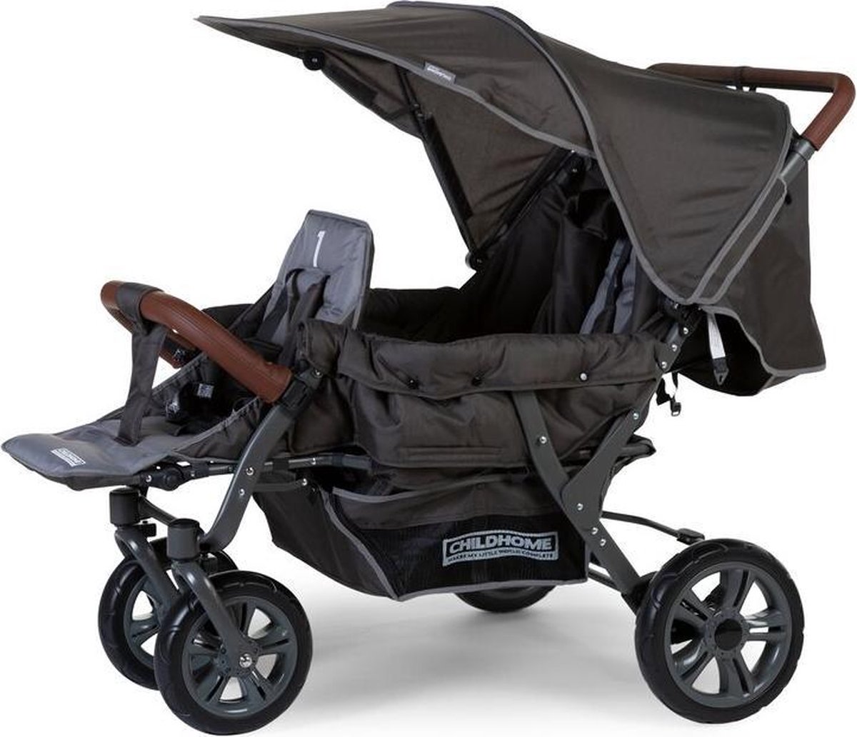 Childhome Drielingbuggy Antraciet - Grijs