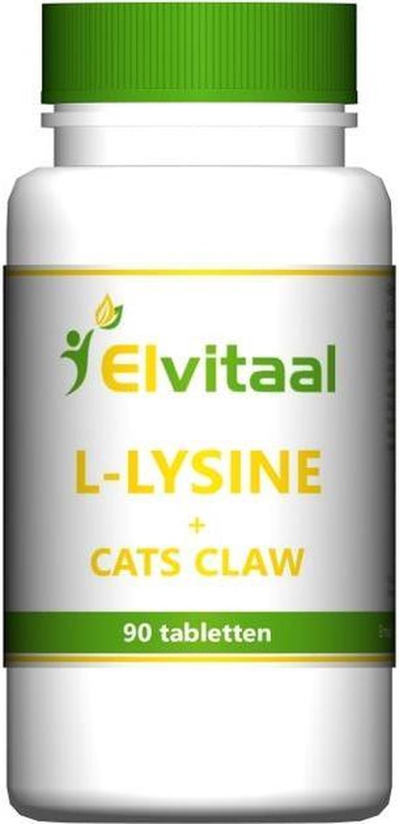 Elvitaal L-Lysine cats claw 90 Stuks