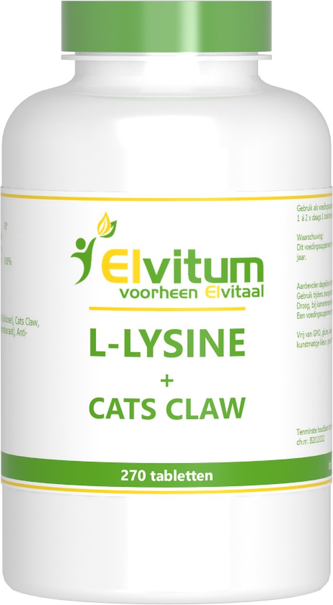 Elvitaal L-Lysine cats claw 270 Tabletten