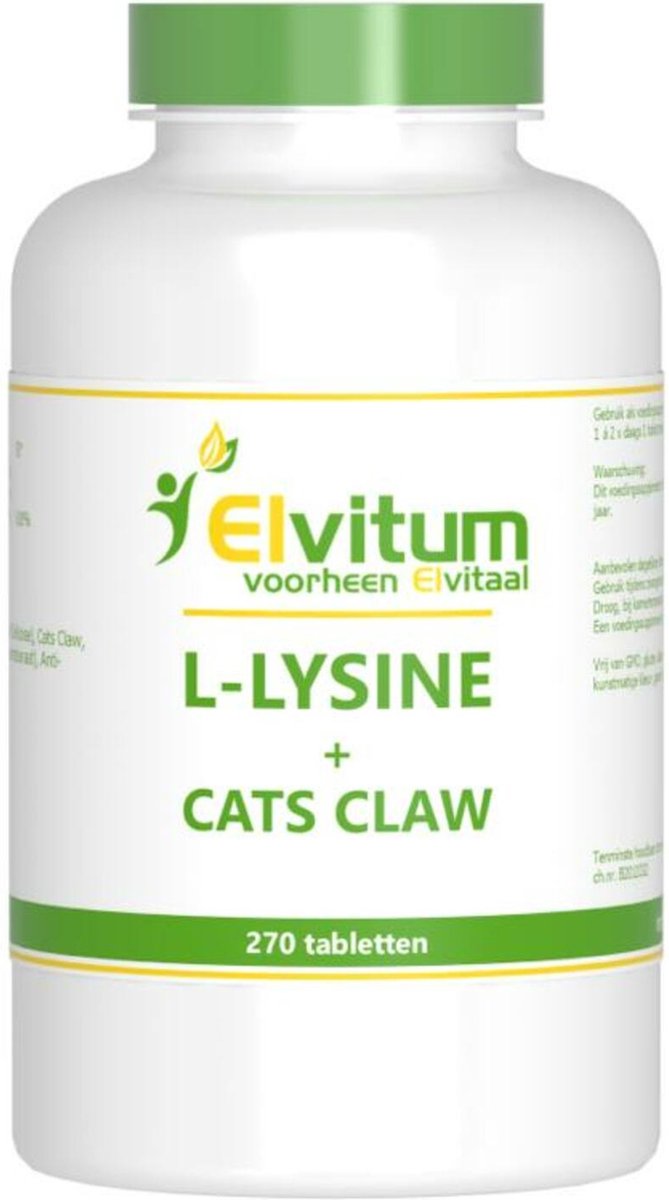 Elvitaal L-Lysine cats claw 270 Tabletten