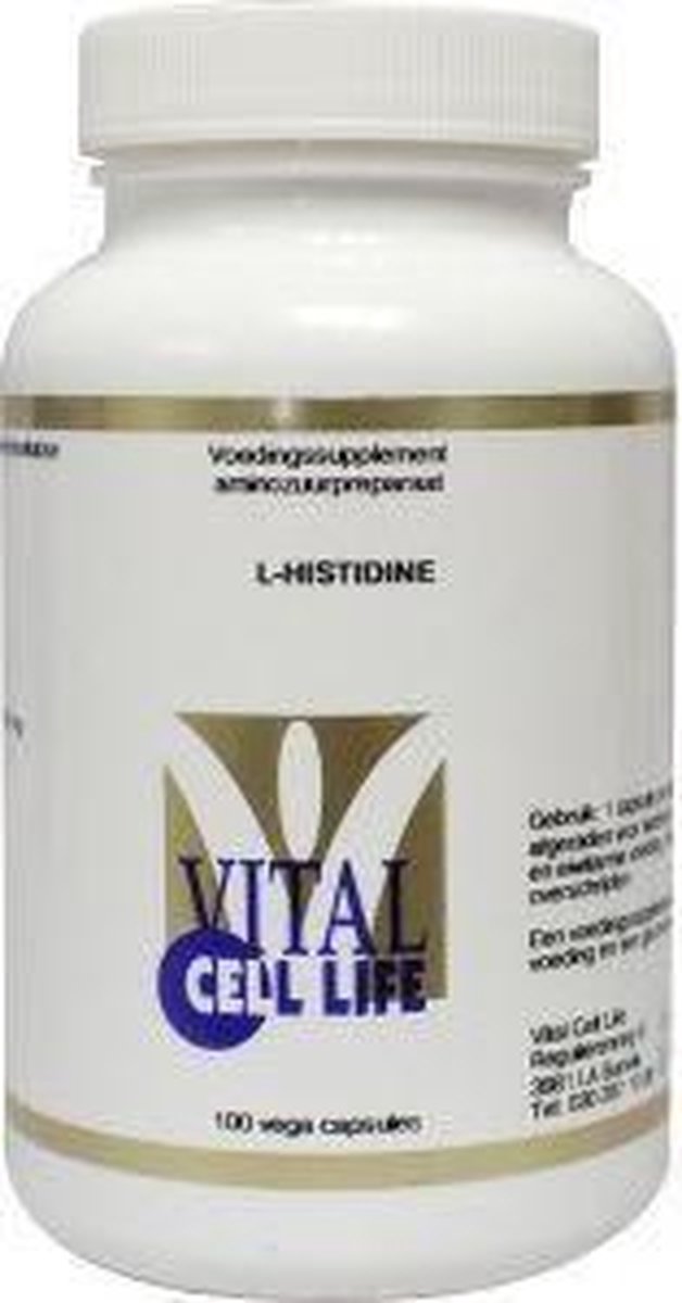 Vital Cell Life L-Histidine 500 mg 100 Vegetarische Capsule
