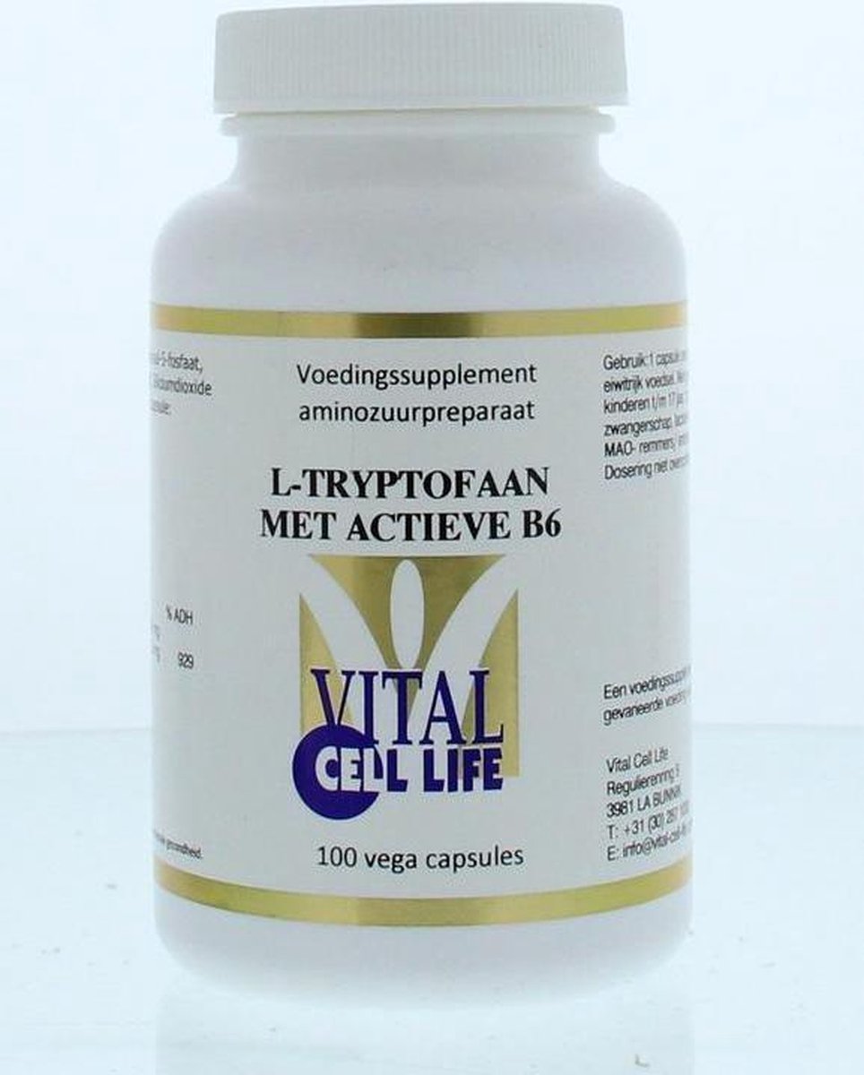 Vital Cell Life L-Tryptofaan 100 Vegetarische Capsule
