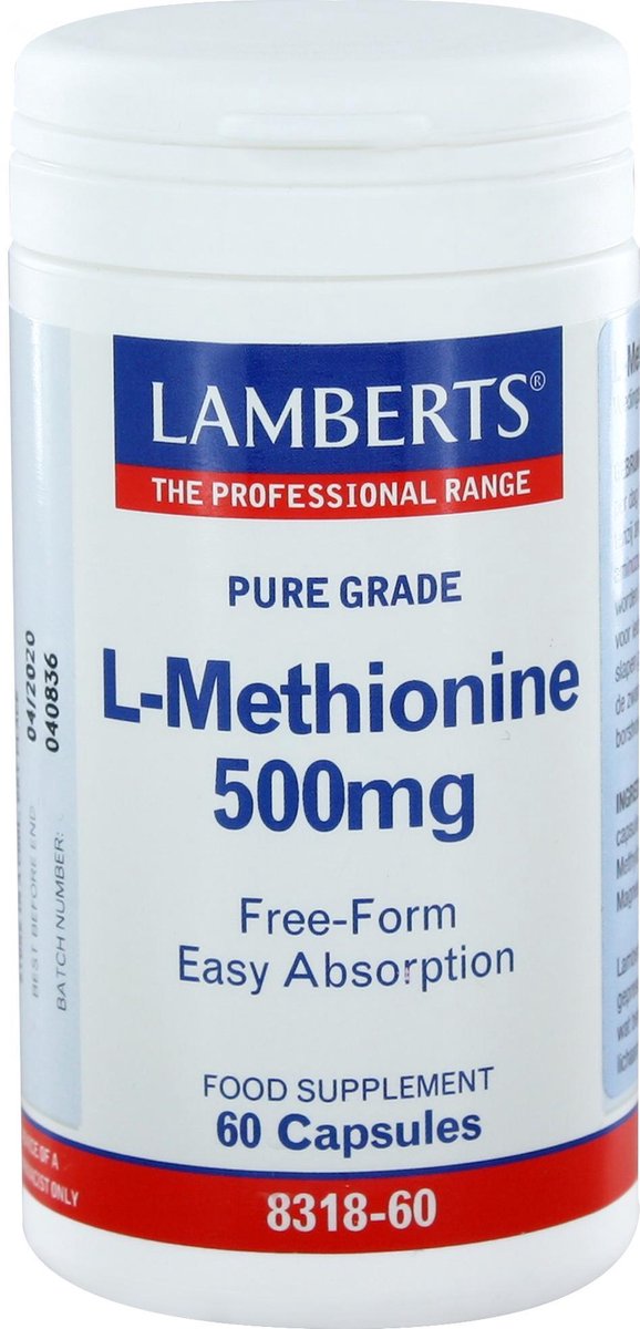 Lamberts L-Methionine 500 mg 60 Vegetarische Capsule
