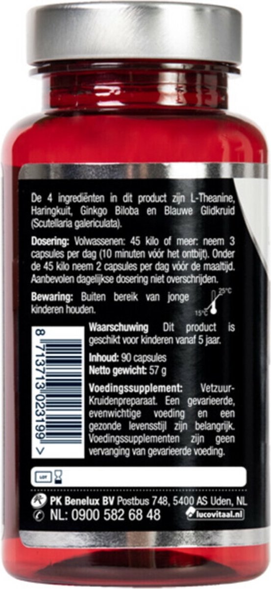 Lucovitaal L-theanine omega 3 90 Overig
