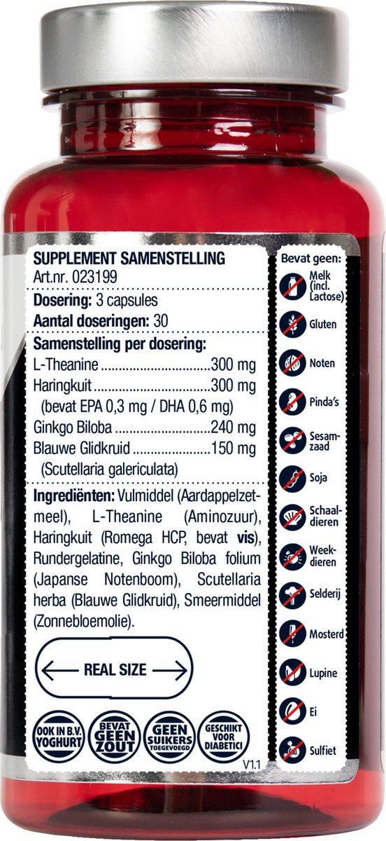 Lucovitaal L-theanine omega 3 90 Overig
