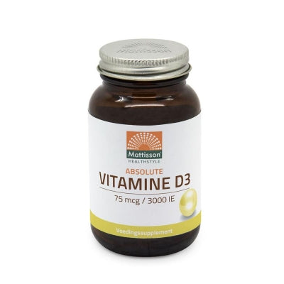 Mattisson Vitamine D3 75 mcg 3000IE 240 Capsules