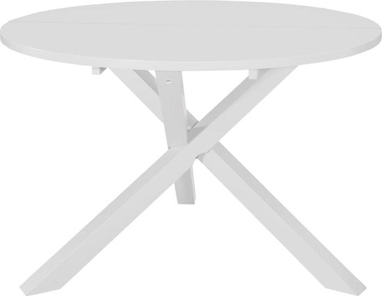 Vidaxl Eettafel 120x75 Cm Mdf - Blanco