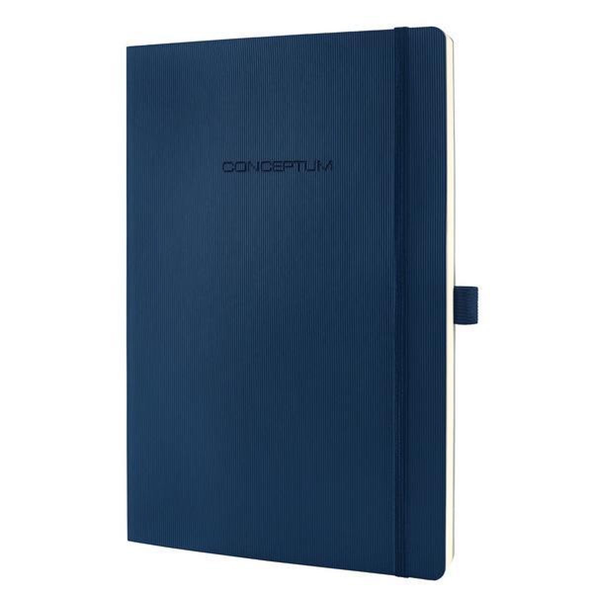 Notitieboek Sigel Conceptum Pure Softcover A4 Geruit - Blauw