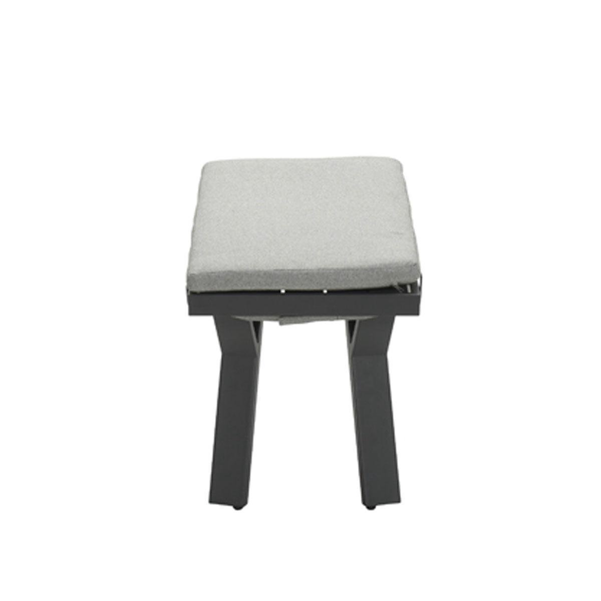 Garden Impressions Senja Sport Tuinbankje 110x40xh45 - Donker - Grijs