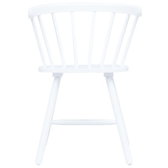 Vidaxl Eetkamerstoelen 6 St Massief Rubberwood - Wit