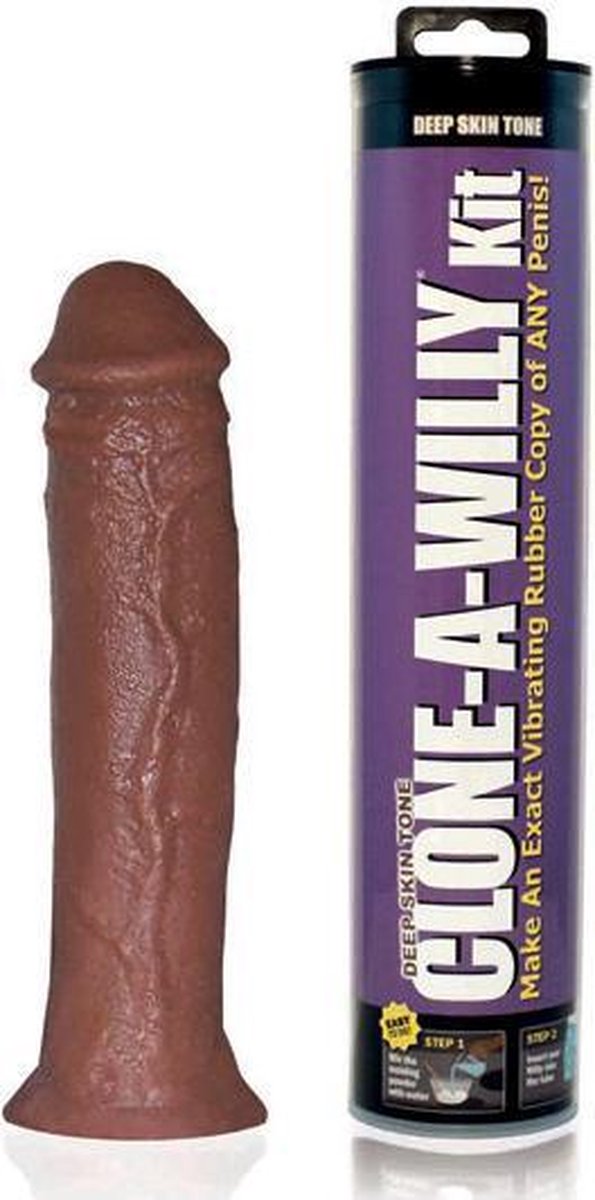 Clone A Willy Vibrator (Deep Skin Tone) - Bruin