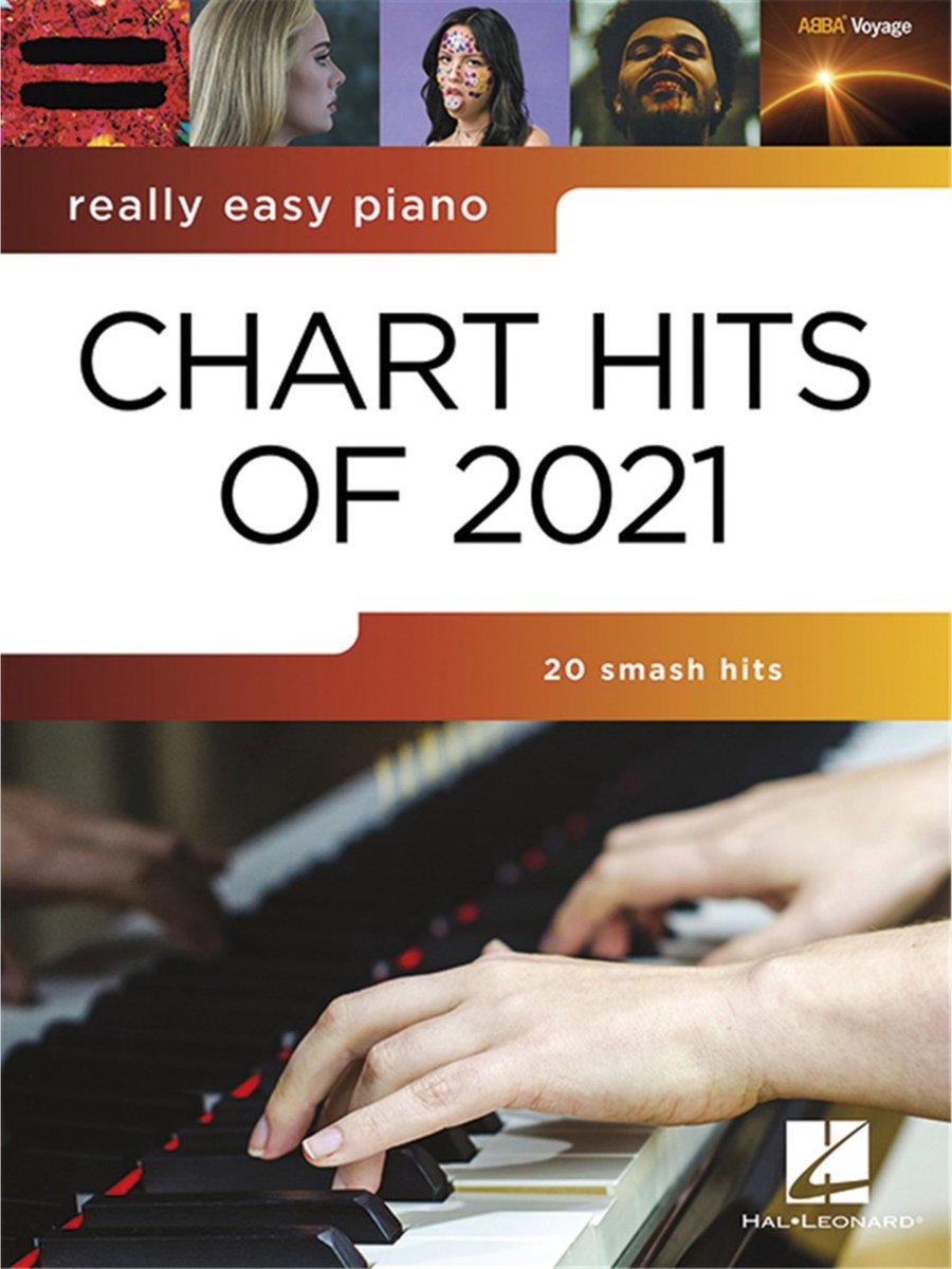 Hal Leonard Really Easy Piano Chart Hits 2021 songboek voor piano