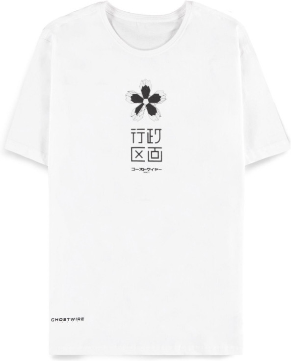 Difuzed GhostWire Tokyo - White Men's Short Sleeved T-shirt