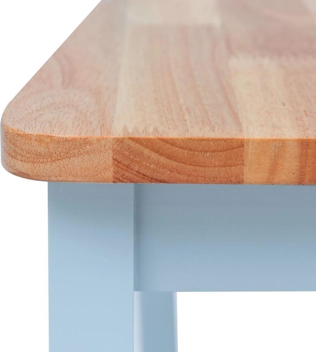 Vidaxl Eetkamerstoelen 6 St Massief Rubberwood Lichthoutkleurig - Grijs