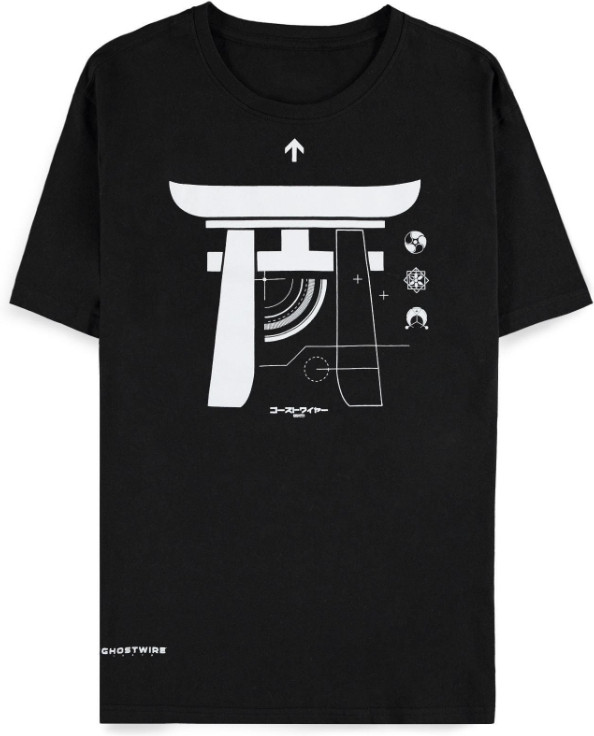 Difuzed GhostWire Tokyo - Black Men's Short Sleeved T-shirt