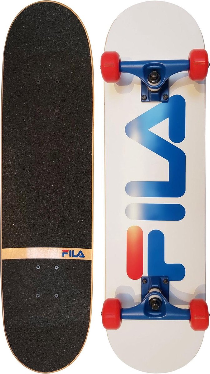 Fila Skateboard 78 X 19 Cm Hout Wit//rood - Blauw