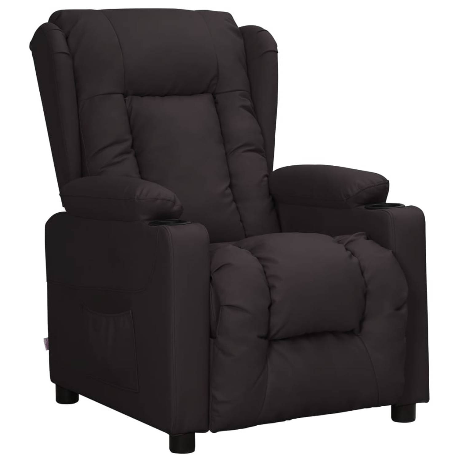 Vidaxl Fauteuil Verstelbaar Kunstleer - Zwart