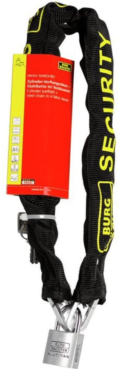 Burg Wachter Burg-wächter Veiligheidskettingslot Skm 5/60/30 - Zwart