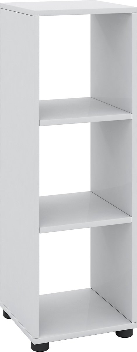 Benas 3 Wandkast 3 Vakken. - Wit