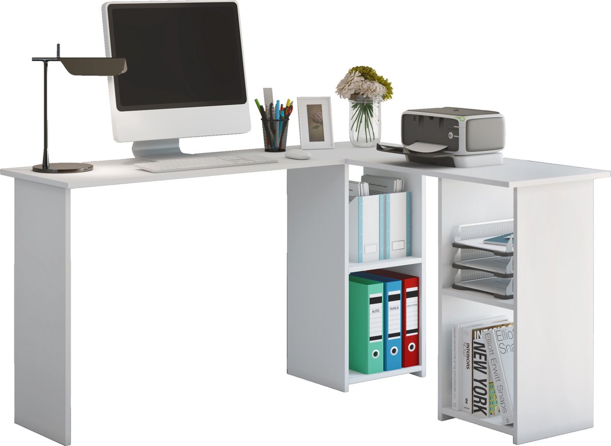 Lusias Bureau Met 4 Vakken. - Wit