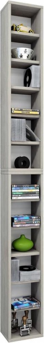 Bigol Wandkast 12 Vakken Sonoma Eiken Decor. - Geel