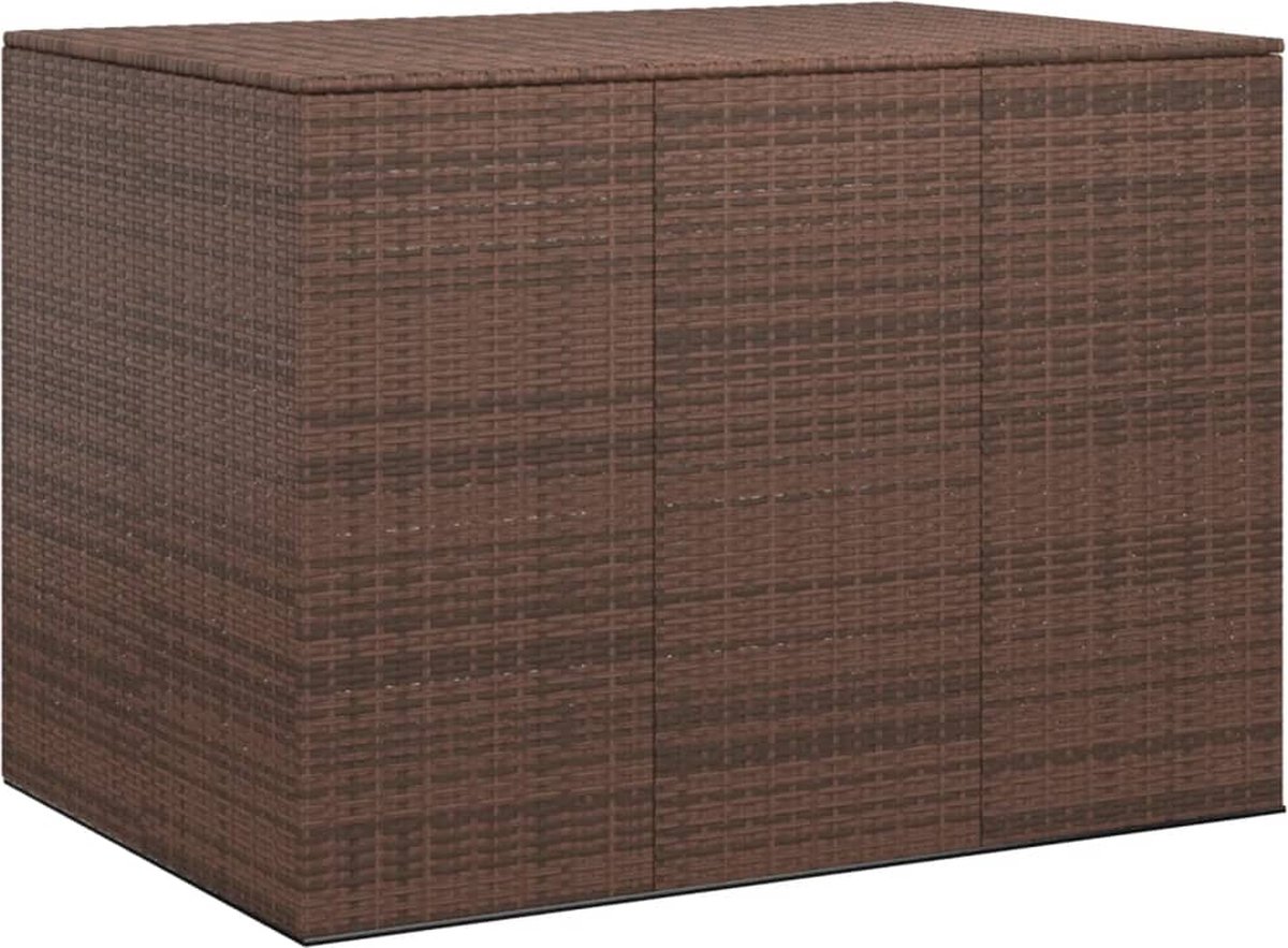 Vidaxl Tuinbox 145x100x103 Cm Polyetheen Rattan - Marrón