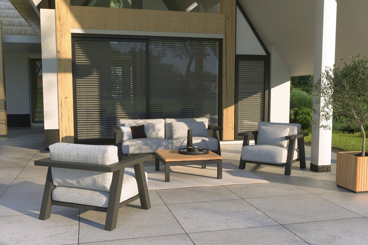 4 Seasons Outdoor 4 Seasons Iconic Loungestoel (1 St.) - Grijs