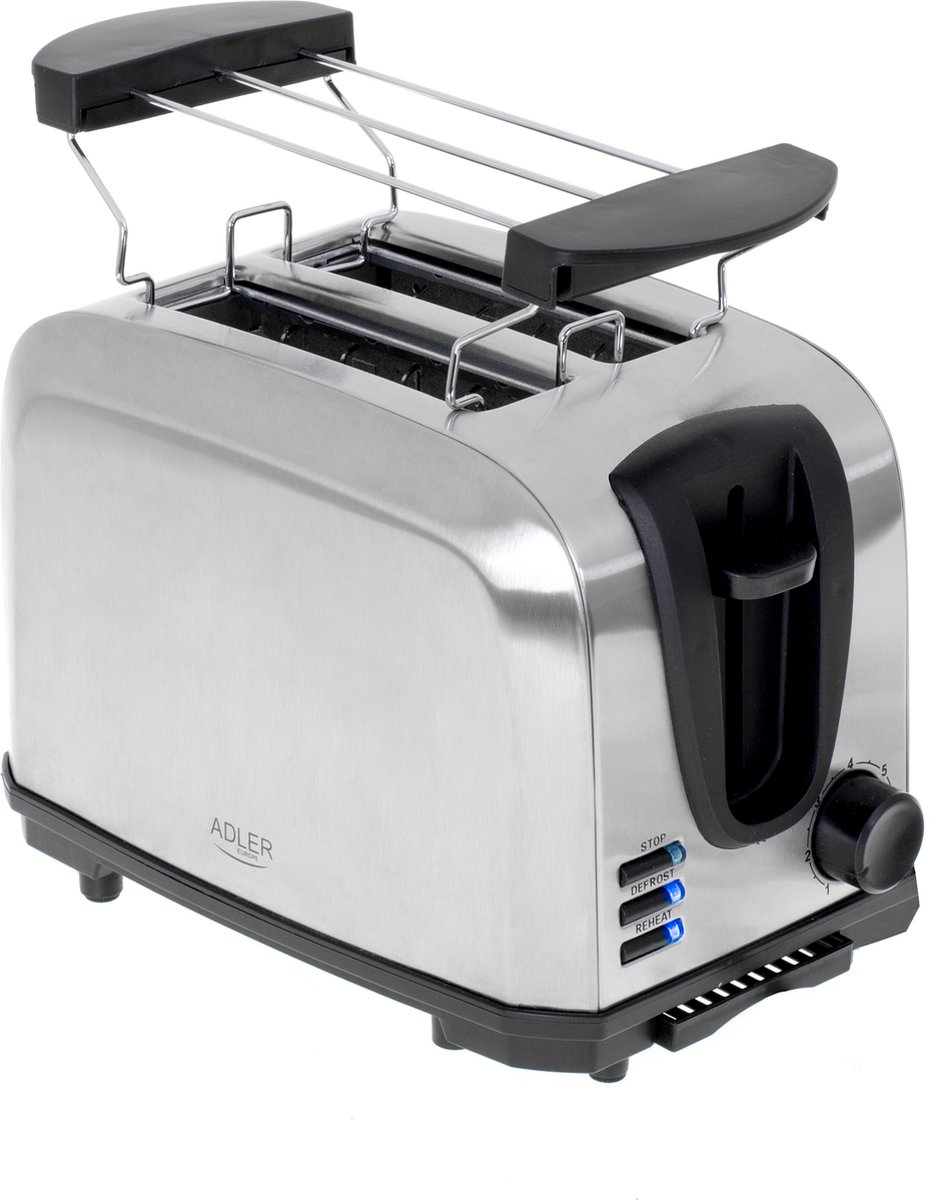 Adler Ad3222 - Brooster - Toaster Met Bjesrooster - 1000 Watt - Rojo