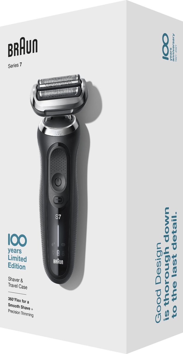 Braun Series 7 Elektrisch Scheerapparaat, Design Editie Met Reisetui - - Zwart