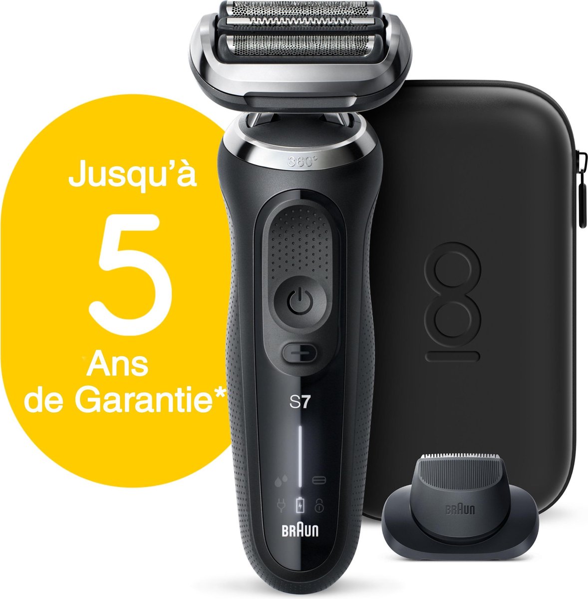 Braun Series 7 Elektrisch Scheerapparaat, Design Editie Met Reisetui - - Zwart