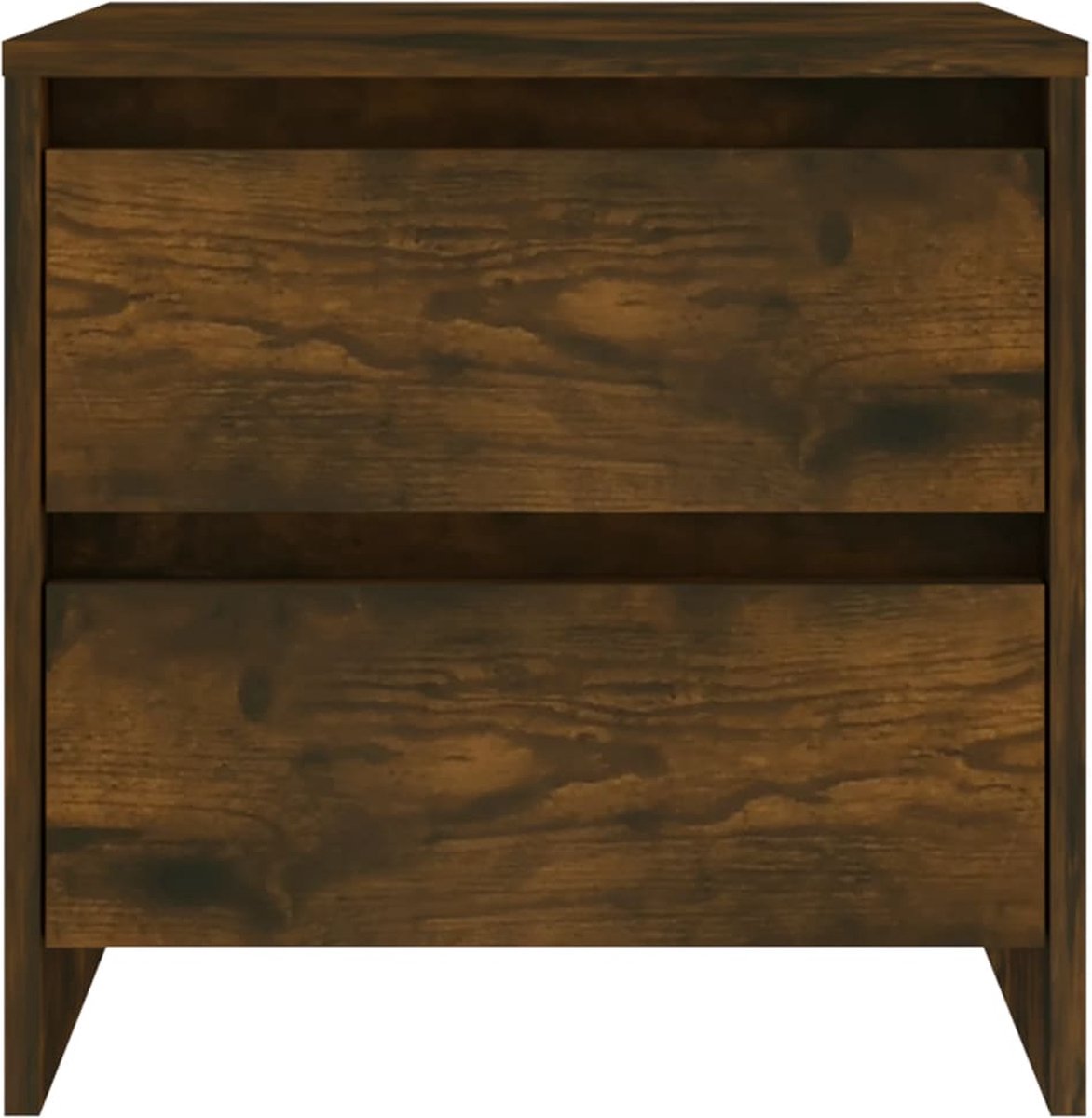 Vidaxl Nachtkastje 45x34,5x44,5 Cm Spaanplaat Gerookt Eikenkleurig - Bruin