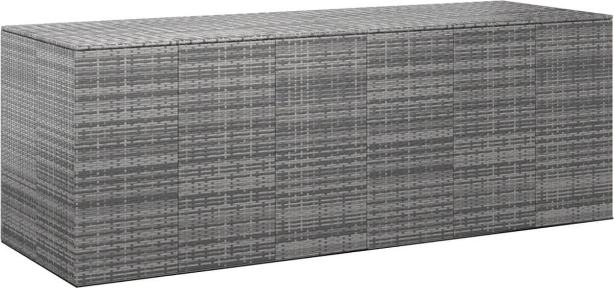 Vidaxl Tuinbox 291x100,5x104 Cm Polyetheen Rattan - Gris