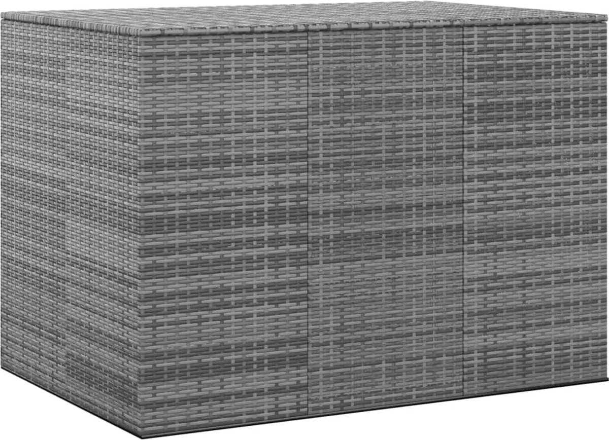 Vidaxl Tuinbox 145x100x103 Cm Polyetheen Rattan - Grijs