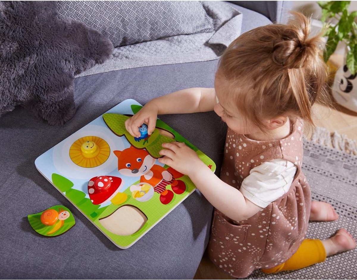 HABA Legpuzzel Vos Junior 25 X 25 Cm Hout 4 Stukjes