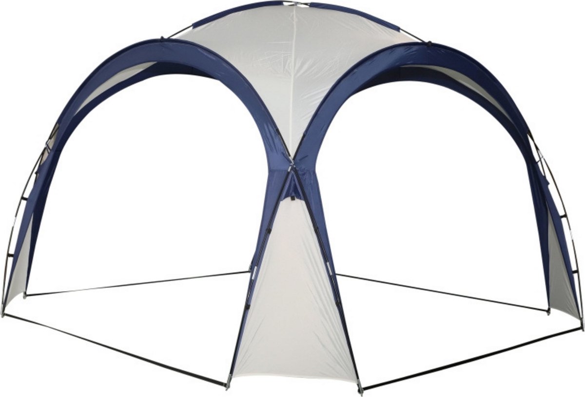 Partytent - Tuinpaviljoen - Paviljoen - 3,5 X 3,5 M - Cremewit - Tent - Shelter - Dome - Event Shelter - Blauw