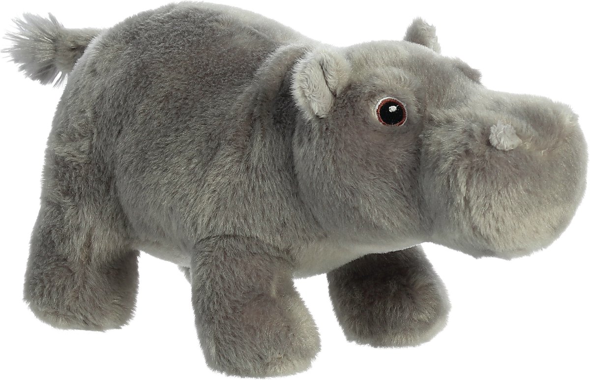 Aurora Pluche Dieren Knuffels Nijlpaard Van 27 Cm - Knuffeldier