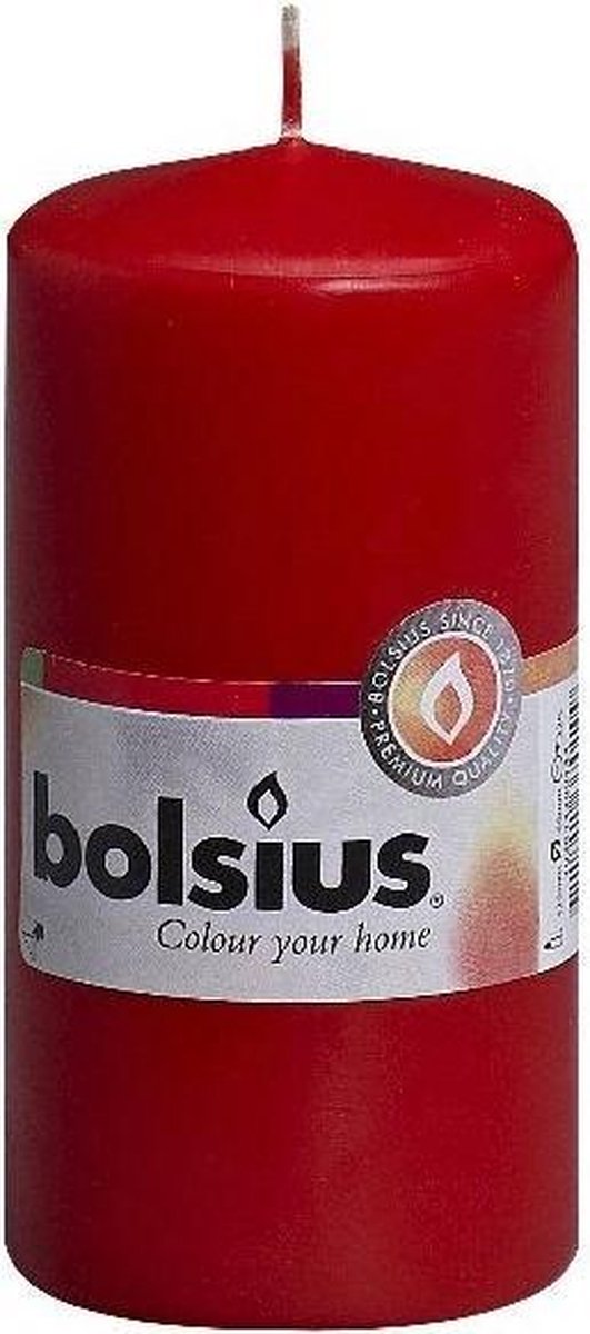 Bolsius Stompkaars 12x8 Cm - Rood