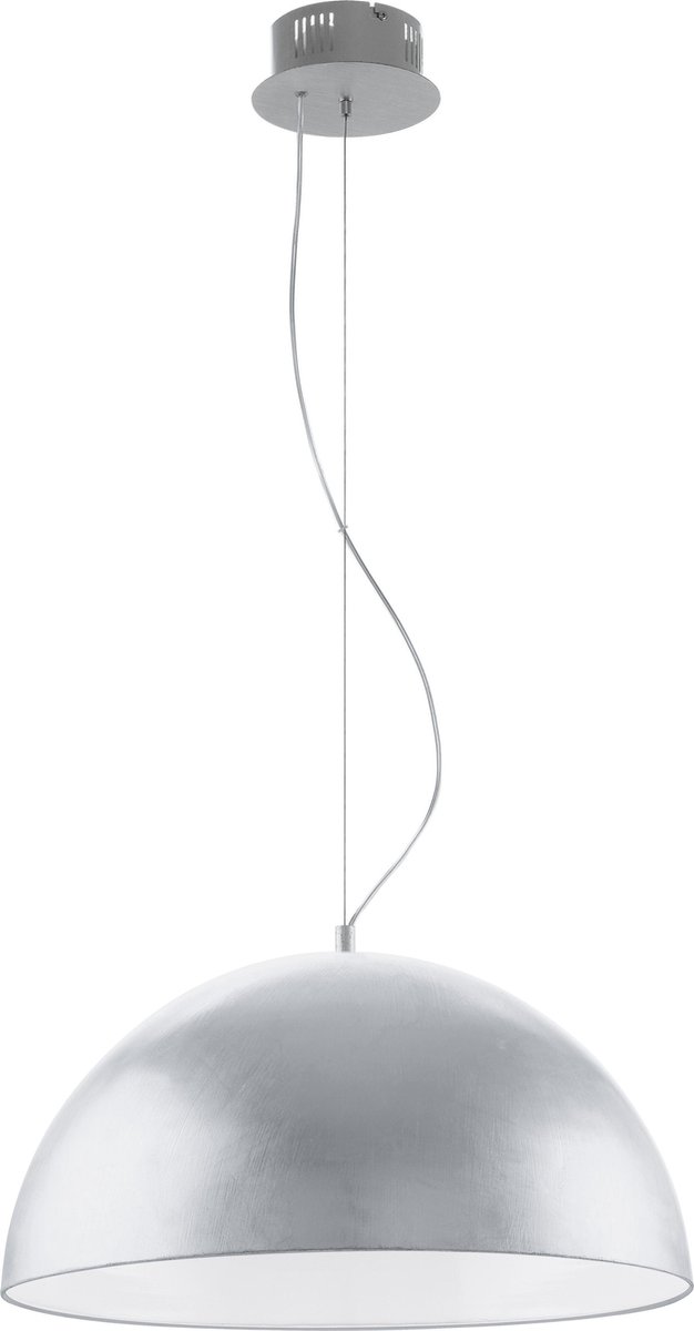 EGLO Led-hanglamp 24w Zilver &apos;Gaetano&apos; - Wit