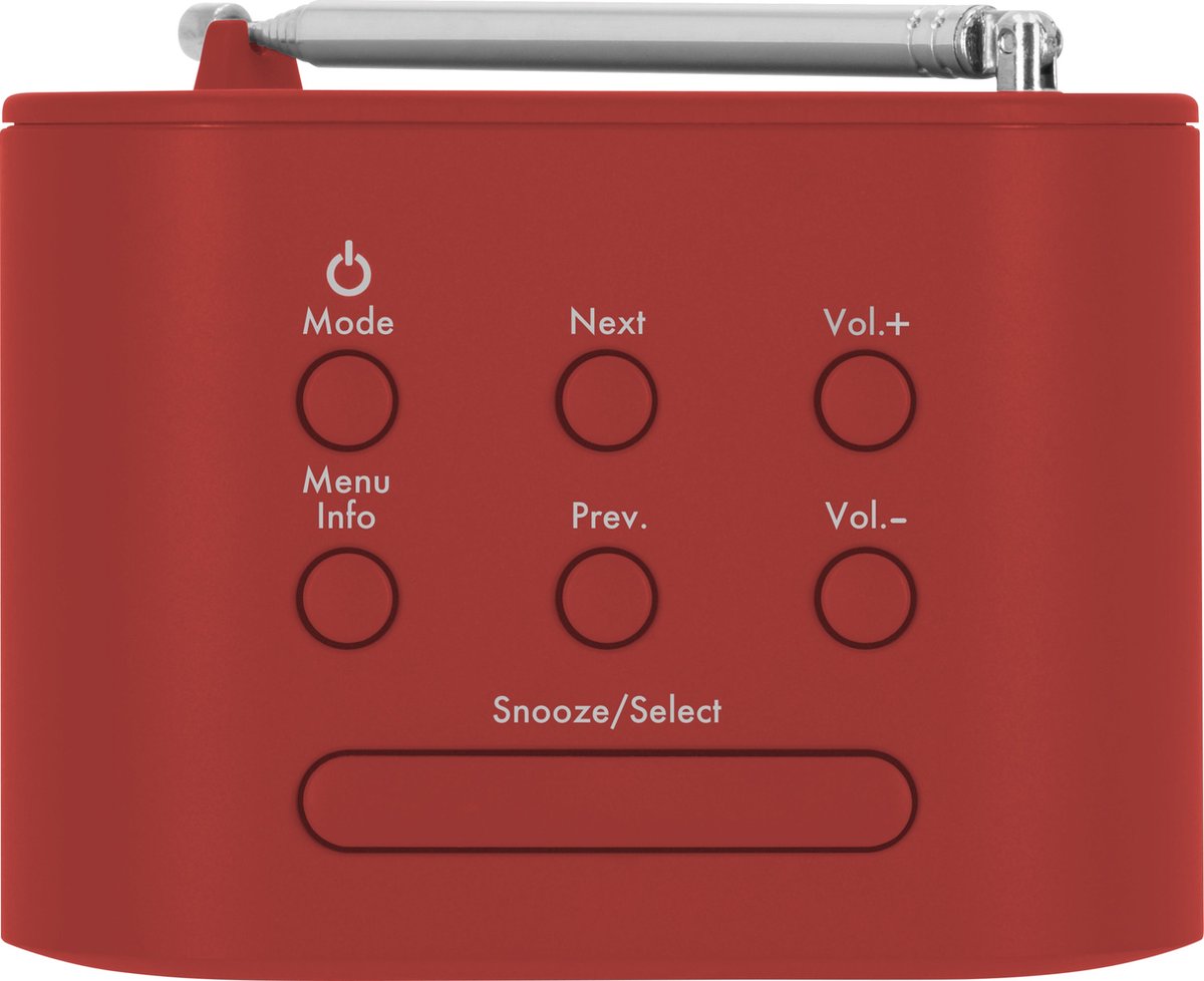 TechniSat Techniradio 40 - Dab+ Wekkerradio - - Rood