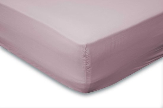 Elegance Hoeslaken Katoen Perkal 35cm Hoekhoogte - 90x210/220cm - Roze