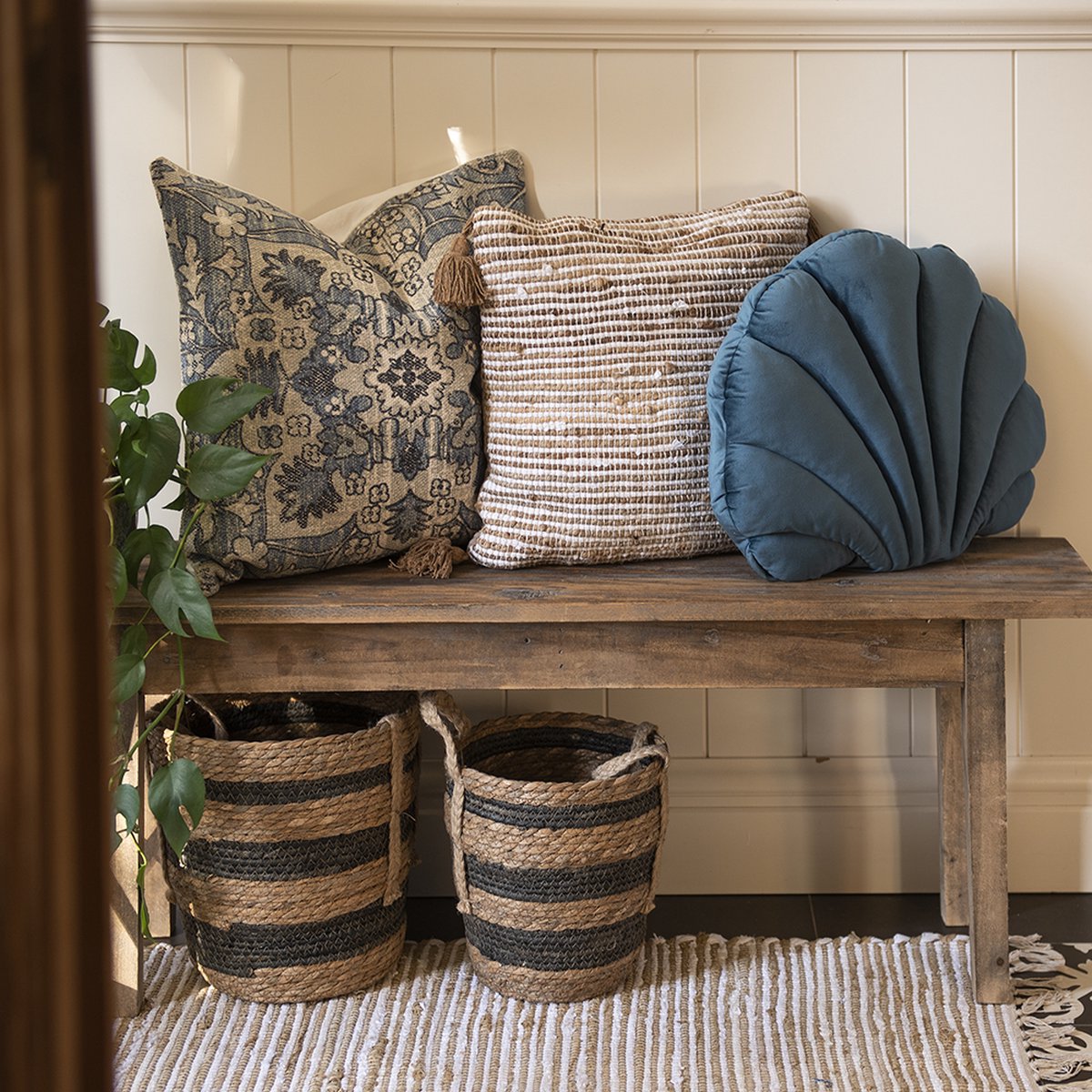 Clayre & Eef e Manden (3) Ø 33*33 / Ø 28*30 / Ø 24*26 Cm 6ro0549 - Bruin