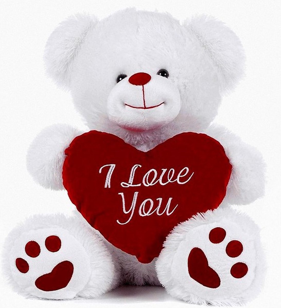 Pluche Knuffel Valentijn I Love You Beertje 27 Cm - Knuffelberen