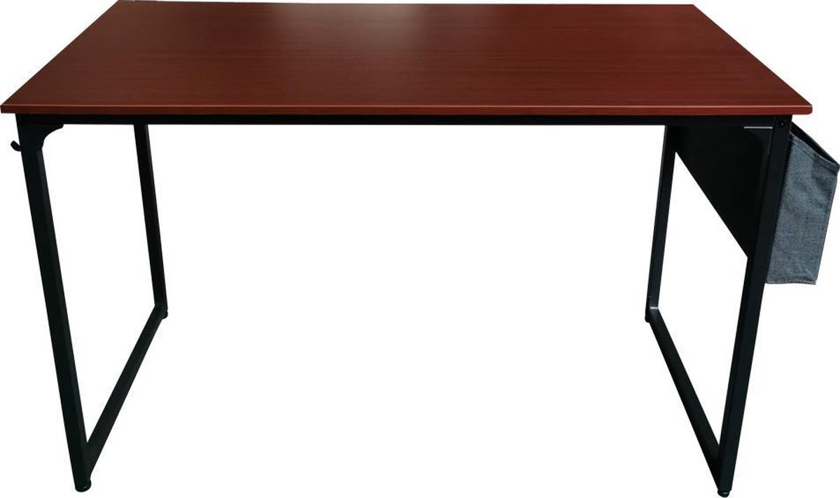 Bureau Stoer - Computertafel - Laptoptafel - 120 Cm Breed - Vintage - Bruin