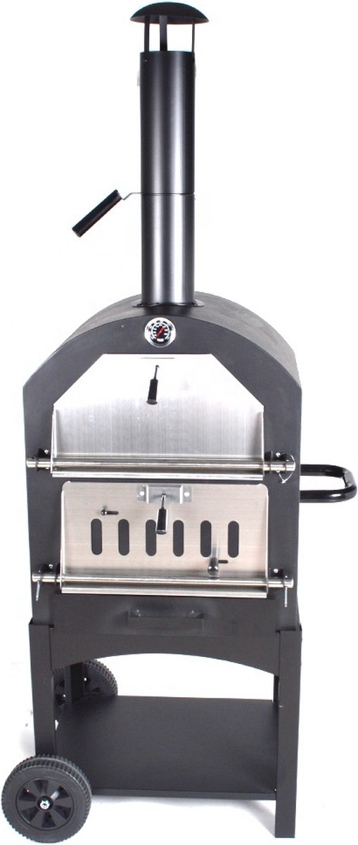 VAGGAN Bbq Pizzaoven In 1/zilver - X85300070 - Zwart