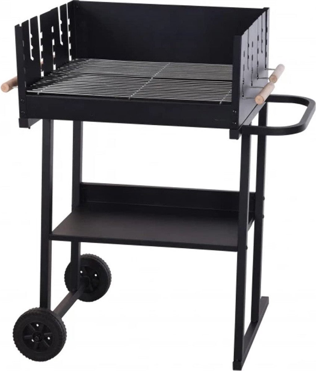 VAGGAN Houtskoolbarbecue - Bbq - Rechthoek - - Zwart